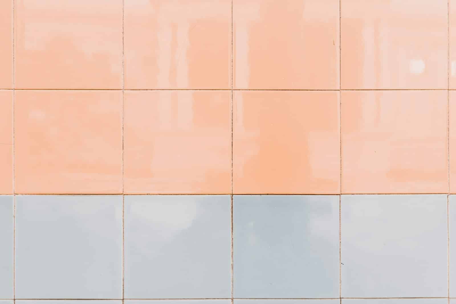 blue and orange wall